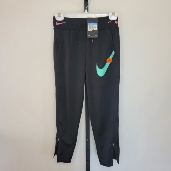 Nike Girl's Track Pant Zip Bottoms Size Medium  NWT - Picture 1 of 6